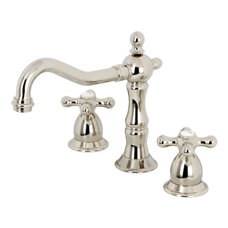 Kingston Brass KS1976AX 8" Widespread Bathroom Faucet, Polished Nickel KS1976AX